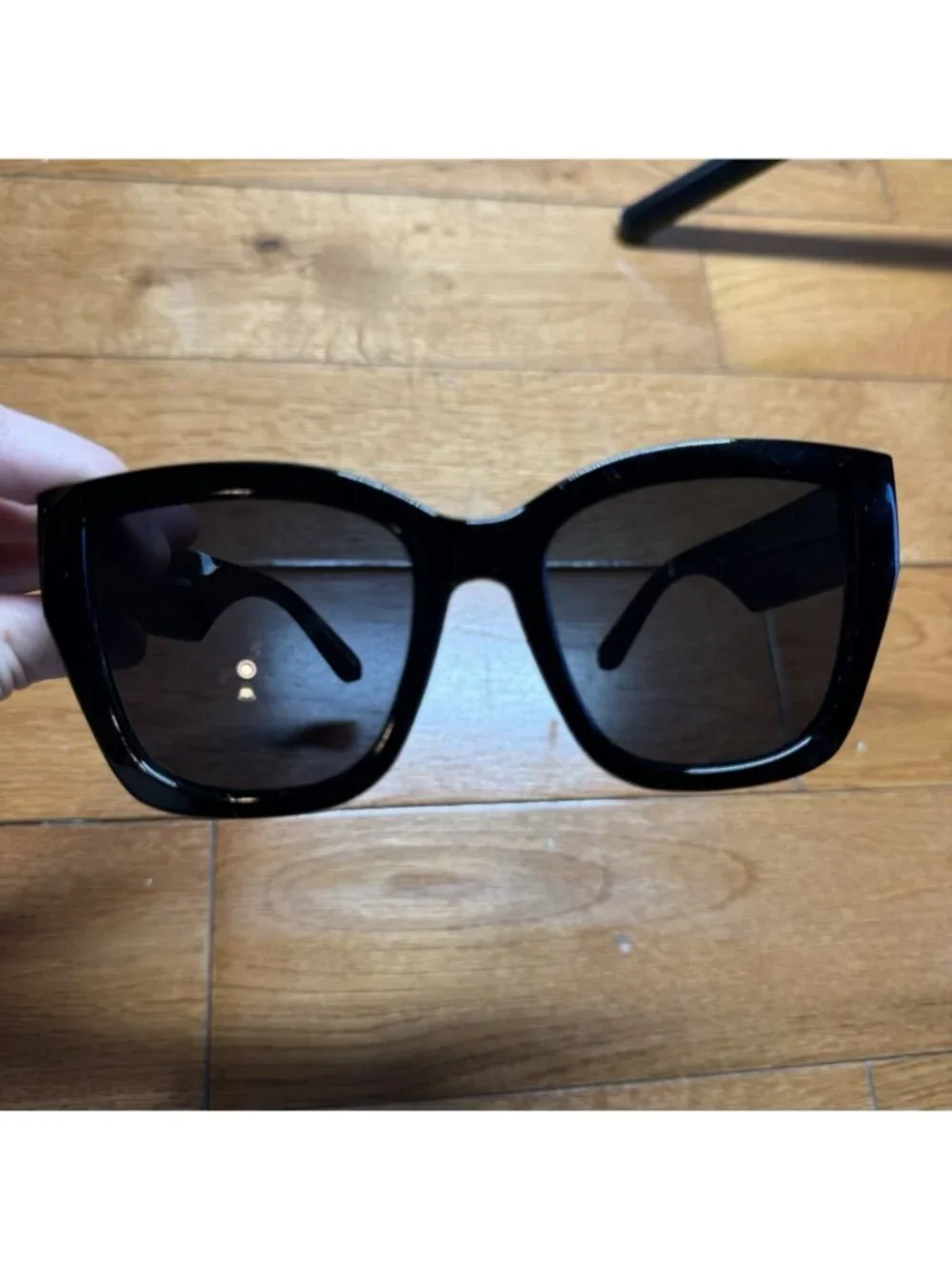 AIRE Oversized Black Square Sunglasses Thick Frame Minimal Chic Designer